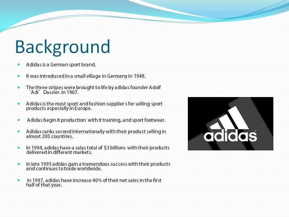 PowerPoint Presentation on Adidas 